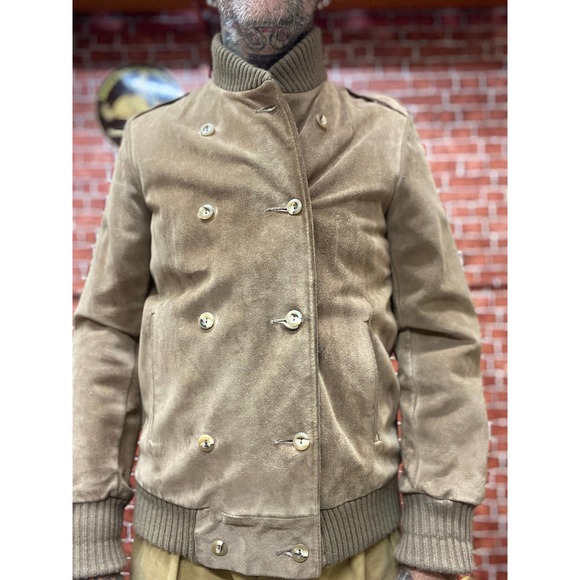 70's A & F Originals N.Y. suede leather bomber jacket size medium made in U.S.A. - Picture 3 of 10